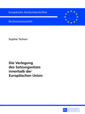 cover image of Die Verlegung des Satzungssitzes innerhalb der Europäischen Union